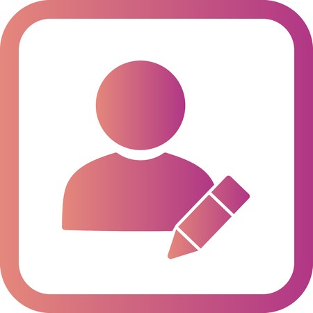 Vector Edit Profile Iconのイラスト素材
