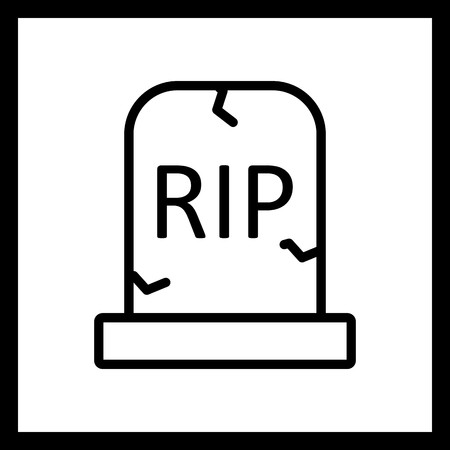 Vector Grave Iconのイラスト素材