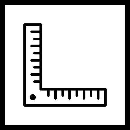Vector Angle Ruler Iconのイラスト素材