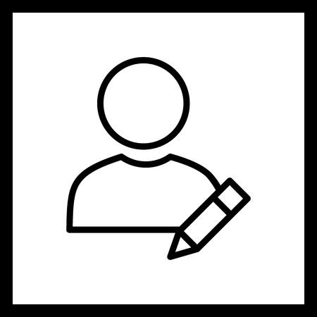 Vector Edit Profile Iconのイラスト素材