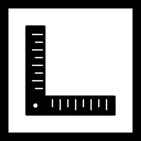 Vector Angle Ruler Iconのイラスト素材