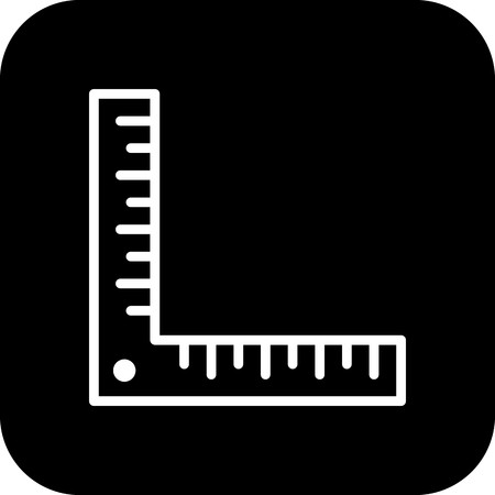 Vector Angle Ruler Iconのイラスト素材
