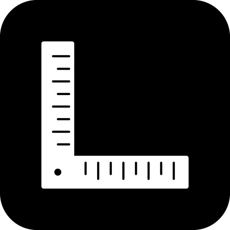 Vector Angle Ruler Iconのイラスト素材