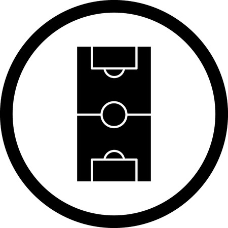 Vector Football Field Iconのイラスト素材