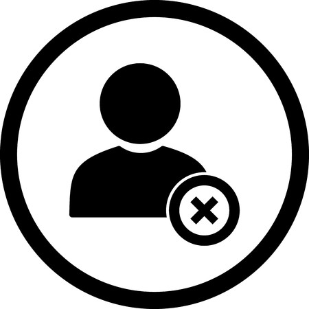 Vector Remove User Iconのイラスト素材