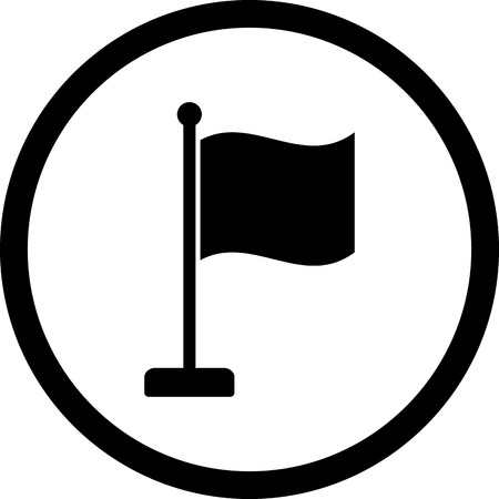 Vector Flag Iconのイラスト素材