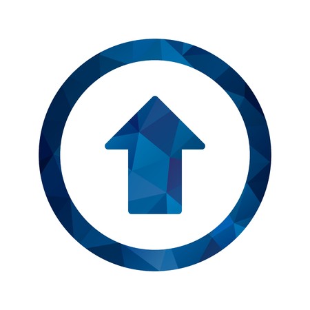 Vector Go straight ahead Iconのイラスト素材