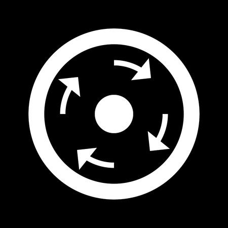 Vector Compulsory roundabout Iconのイラスト素材