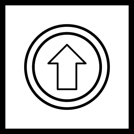 Vector Go straight ahead Iconのイラスト素材