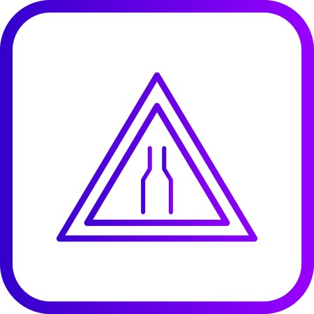 Vector Carriageway narrow Iconのイラスト素材