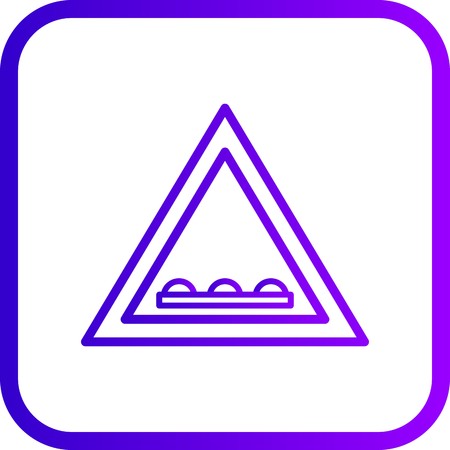Vector Un-even road Iconのイラスト素材