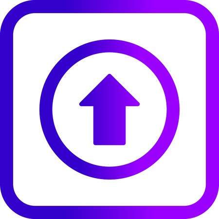 Vector Go straight ahead Iconのイラスト素材