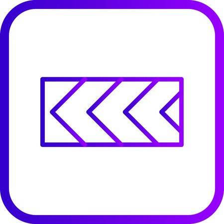 Vector Sharp deviation of route to left Road Sign Iconのイラスト素材