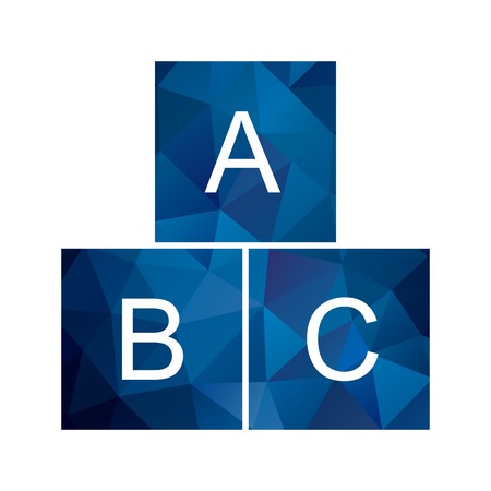 Vector ABC Cubes Iconのイラスト素材