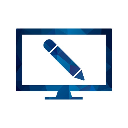 Vector Online Education Iconのイラスト素材