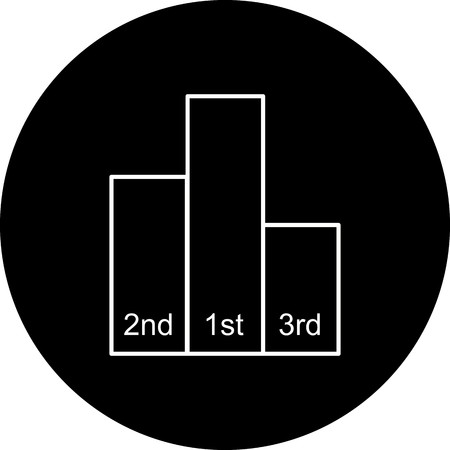 Vector Leader boards Iconのイラスト素材