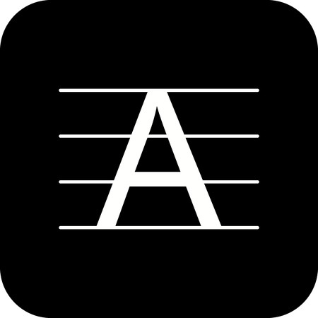 Vector Upercase Iconのイラスト素材