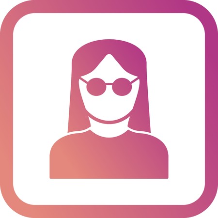 Vector Female Scientist Iconのイラスト素材