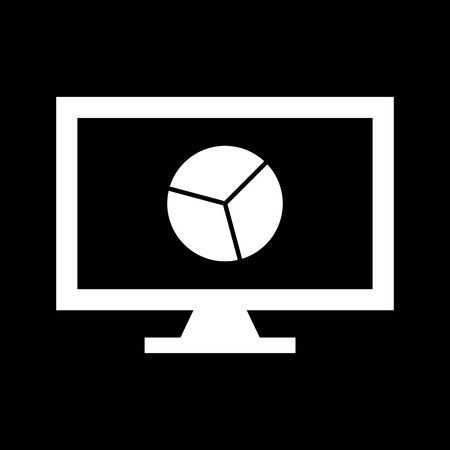 Vector Online Chart Iconのイラスト素材