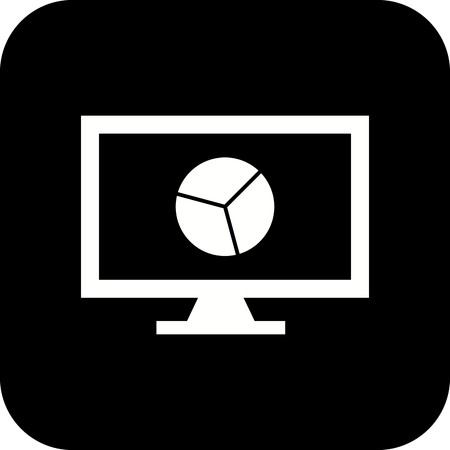 Vector Online Chart Iconのイラスト素材