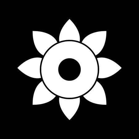 Vector Flower Iconのイラスト素材