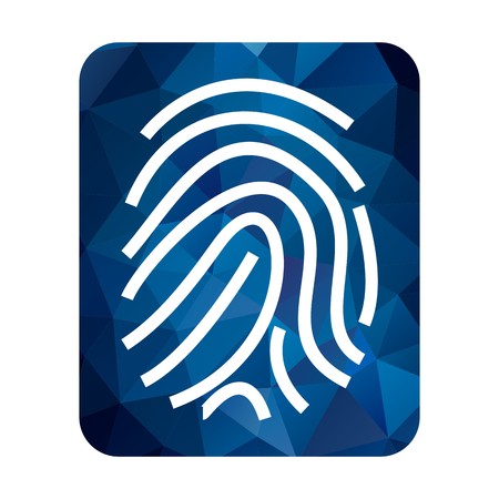 Vector Finger Print Iconのイラスト素材