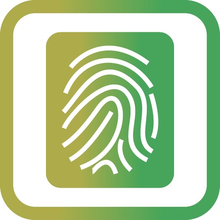 Vector Finger Print Iconのイラスト素材