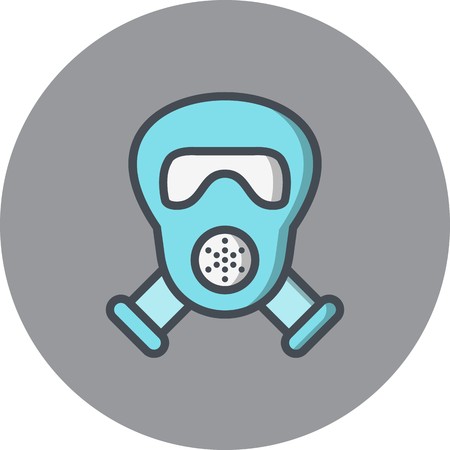 Vector Gas mask Iconのイラスト素材