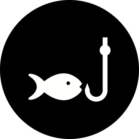 Vector Fishing Iconのイラスト素材