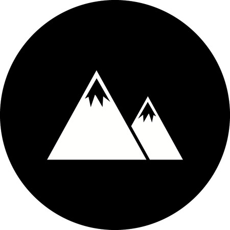 Vector Mountains Iconのイラスト素材