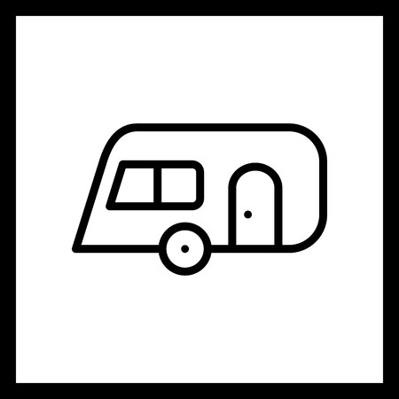 Vector Caravan Iconのイラスト素材
