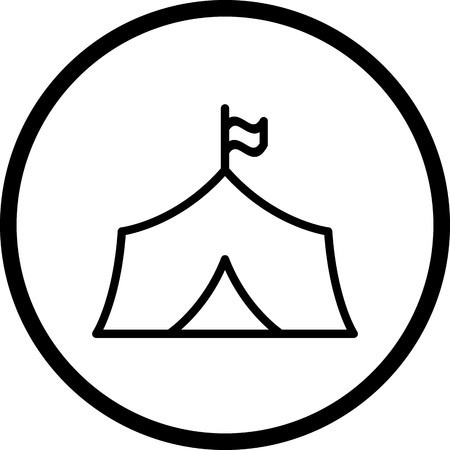 Vector Tent Iconのイラスト素材