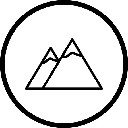 Vector Mountains Iconのイラスト素材