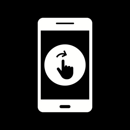 Vector Swipe Mobile Application Iconのイラスト素材