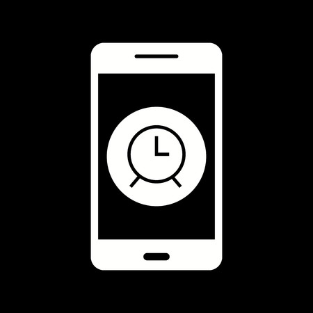 Vector Alarm Mobile Application Iconのイラスト素材