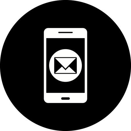 Vector Message Mobile Application Iconのイラスト素材