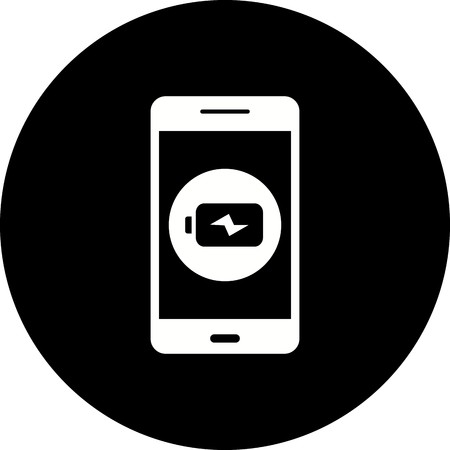 Vector Charging Mobile Application Iconのイラスト素材
