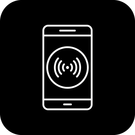 Vector Hotspot Mobile Application Iconのイラスト素材