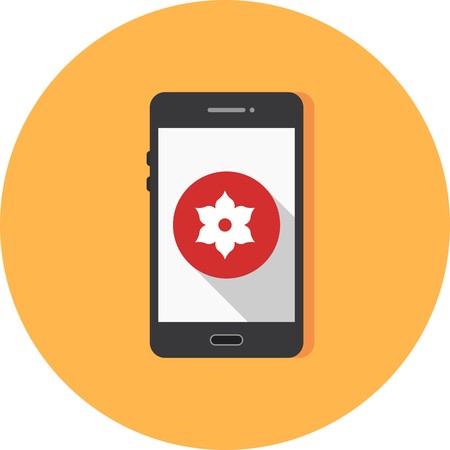 Vector Gallery Mobile Application Iconのイラスト素材
