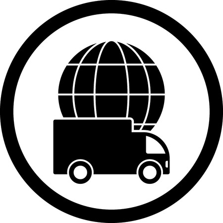Vector Global Delivery Iconのイラスト素材