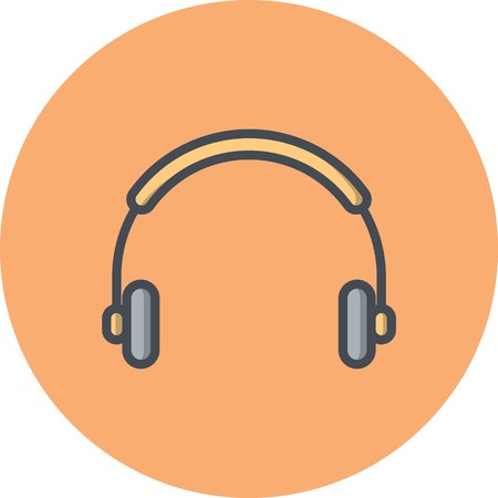 Vector Headphones Iconのイラスト素材