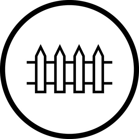 Vector Fence Iconのイラスト素材