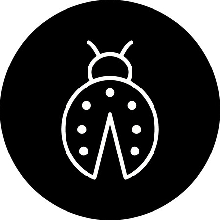 Vector Lady Bug Iconのイラスト素材