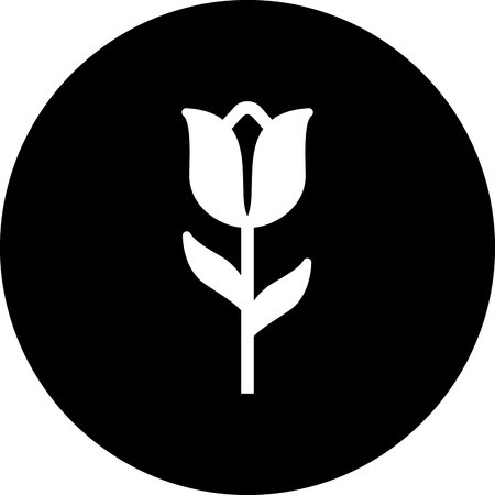 Vector Tulip Iconのイラスト素材