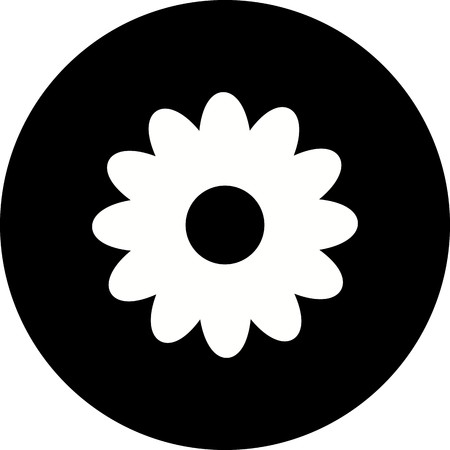 Vector Daisy Iconのイラスト素材