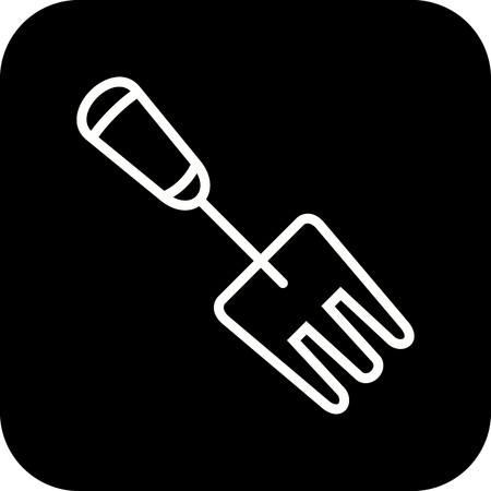 Vector Garden Fork Iconのイラスト素材