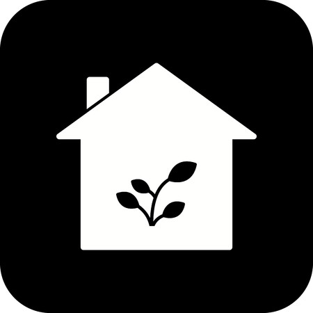 Vector Plant House Iconのイラスト素材