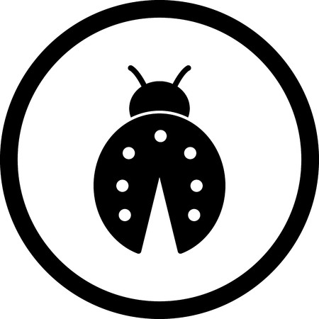Vector Lady Bug Iconのイラスト素材