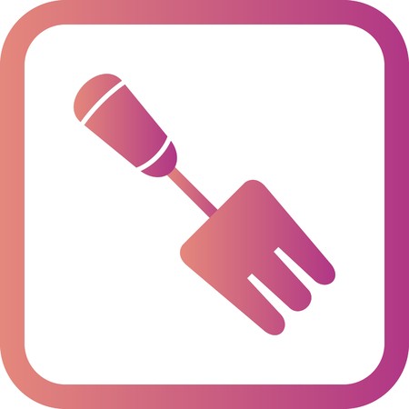 Vector Garden Fork Iconのイラスト素材