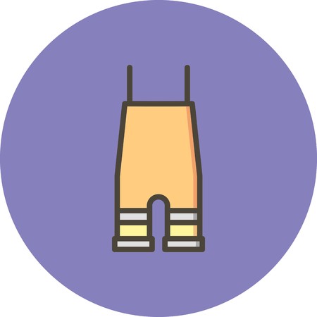 Vector Dungarees Iconのイラスト素材